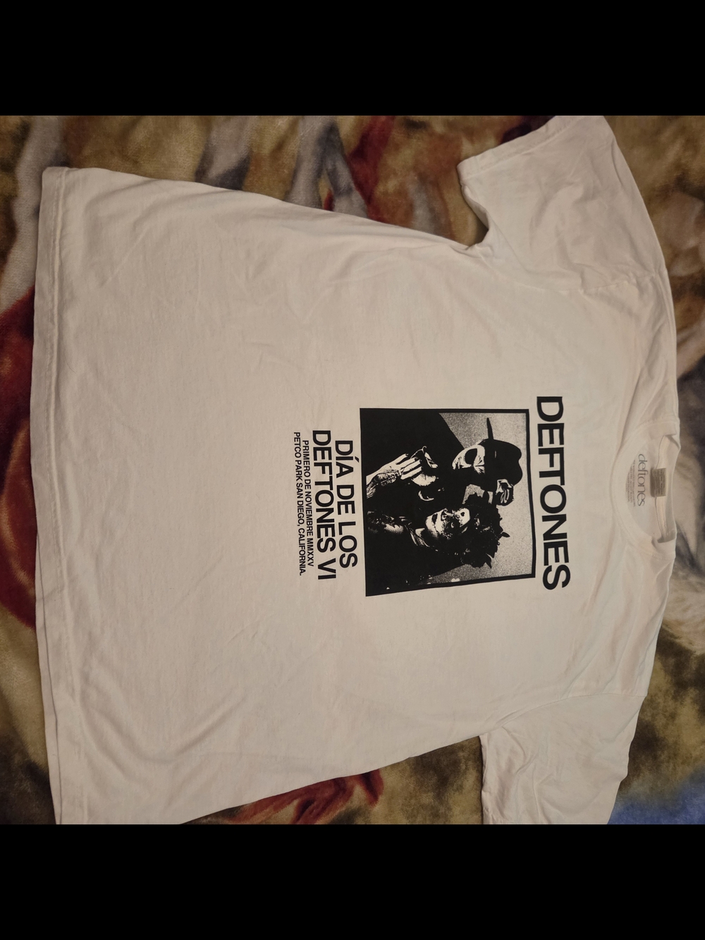 Comfort Colors White Dia De Los Deftones Graphic Short Sleeve Tee(NOT A REPRINT)